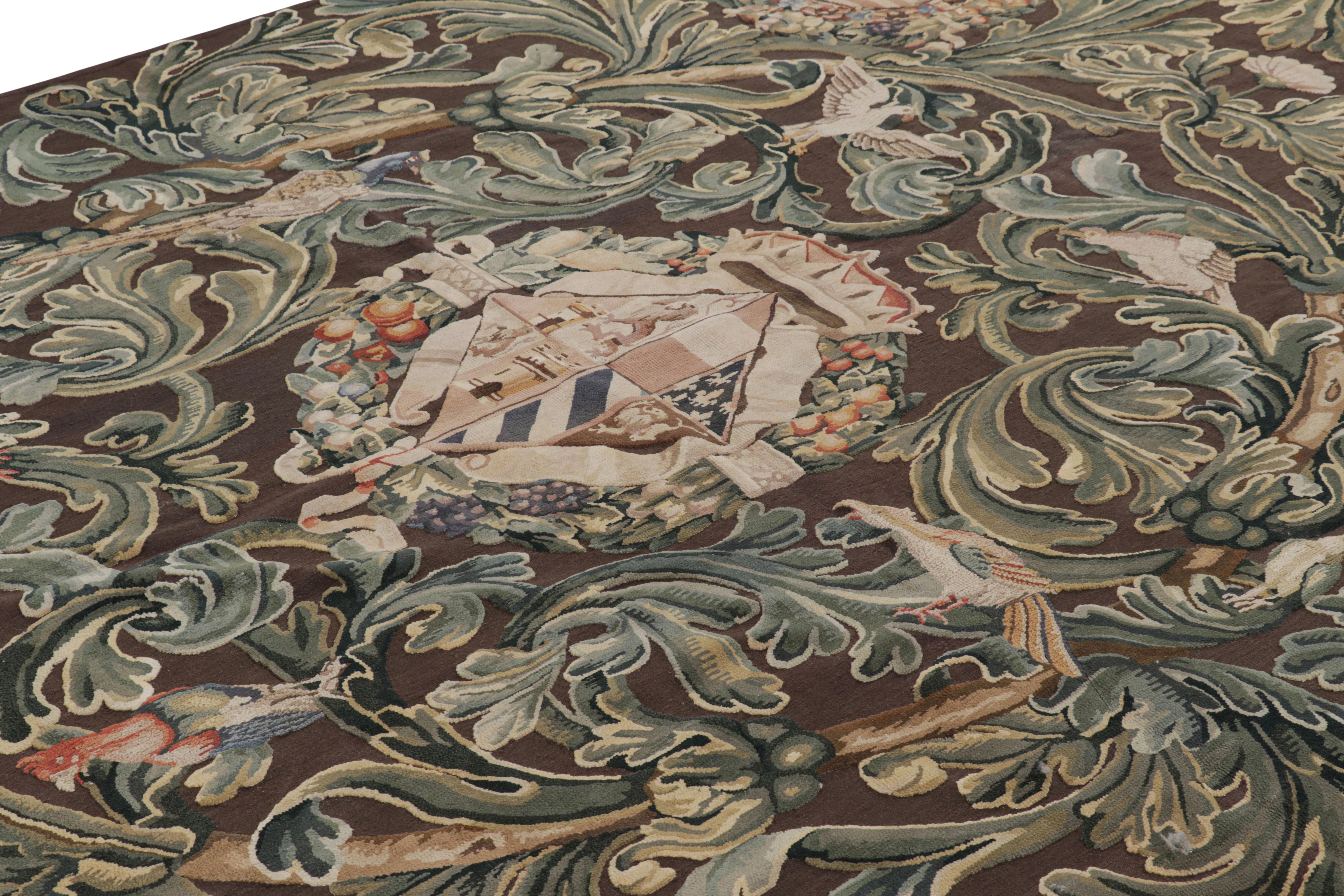 Handwoven in wool, this 8x11 contemporary rug by Rug & Kilim is inspired by antique Tudor rugs, flatweaves and tapestries—a new unveiling from the European rug collection. 

On the Design: 

Admirers of the craft may note this modern piece is