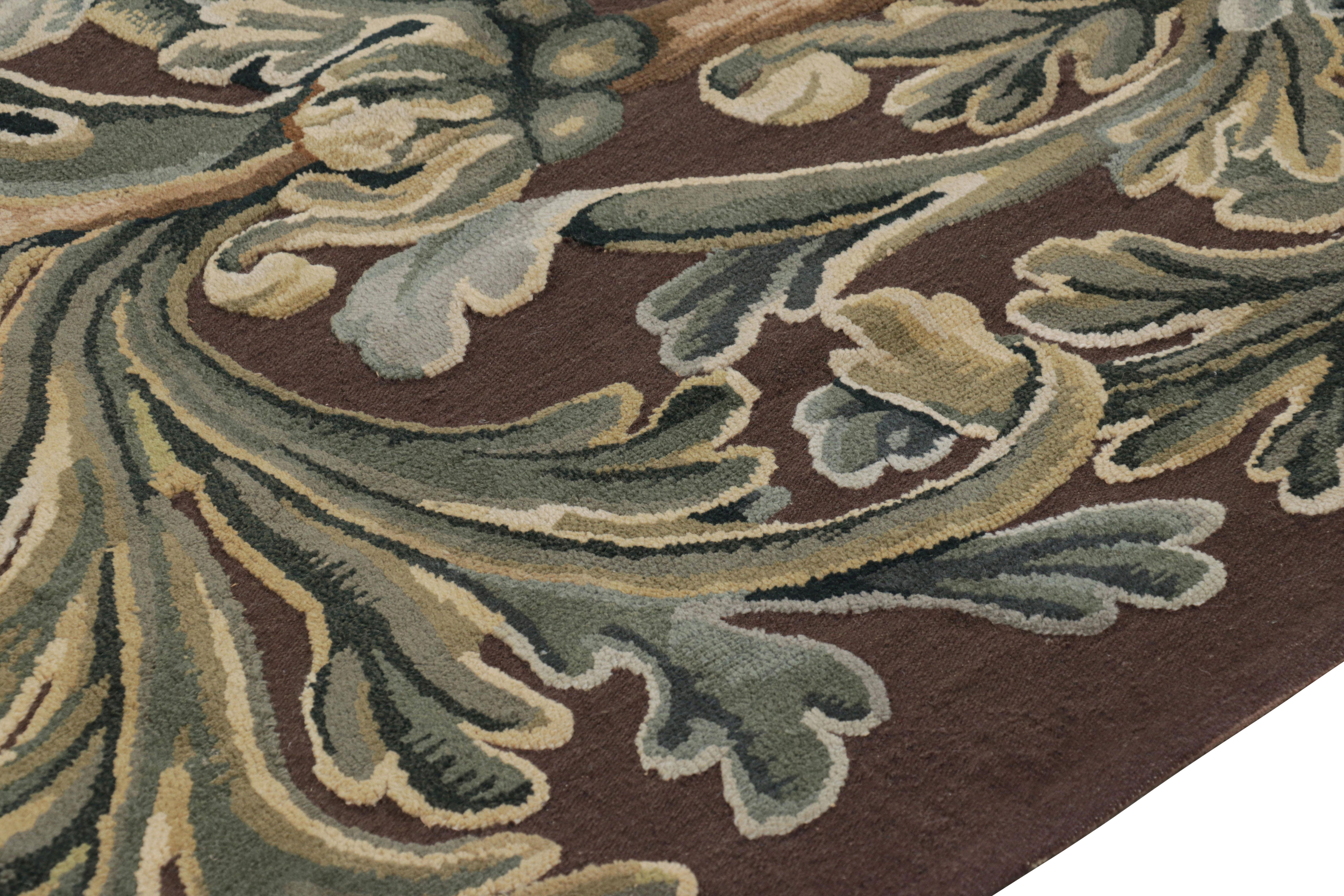 Handwoven in wool, this 8x11 contemporary rug by Rug & Kilim is inspired by antique Tudor rugs, flatweaves and tapestries—a new unveiling from the European rug collection. 

On the Design: 

Admirers of the craft may note this modern piece is