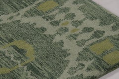 Rug & Kilim’s Art Deco Inspired Rug, Teal Tones with Ikat Geometric Patterns