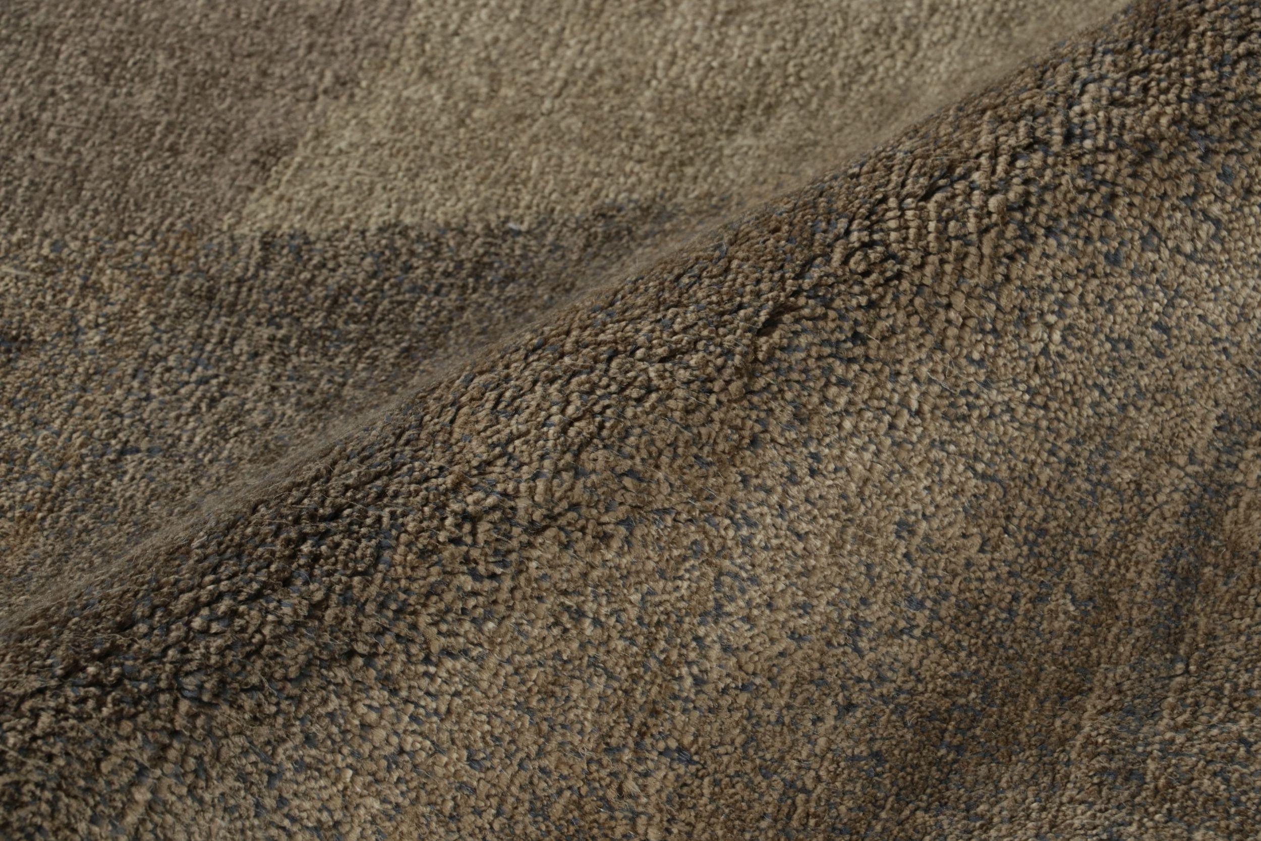 Rug & Kilim - Tappeto Art Deco con motivi geometrici beige-marrone e blu 