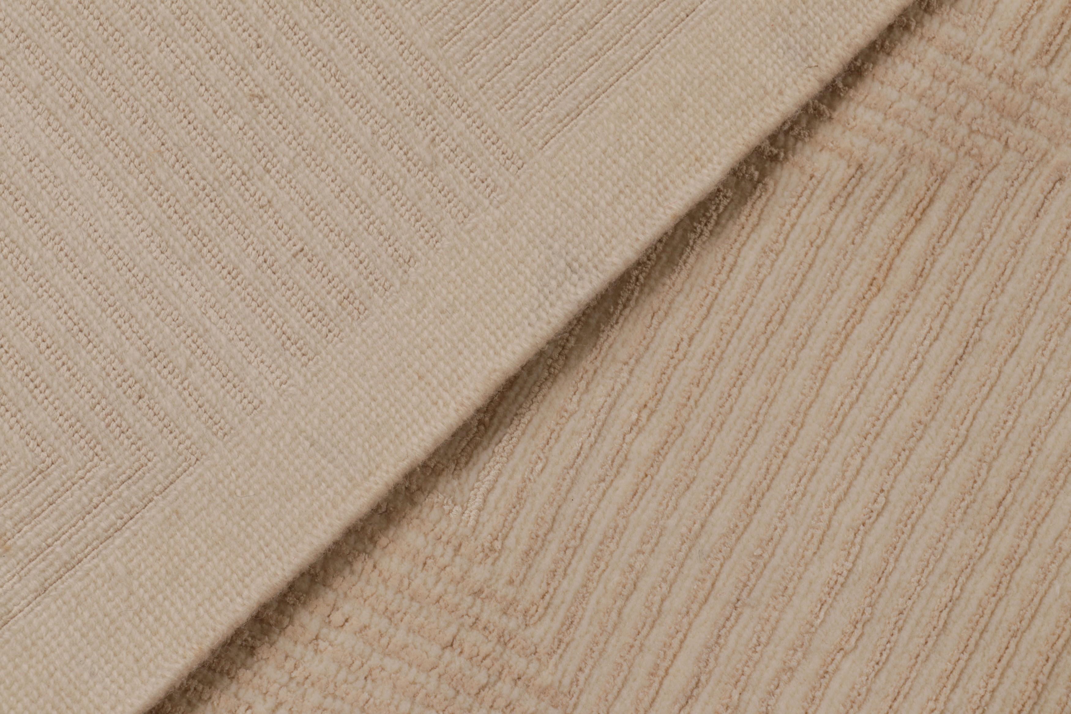 XXI secolo e contemporaneo Rug & Kilim è un tappeto in stile Art Deco con motivi geometrici cubisti in bianco panna in vendita