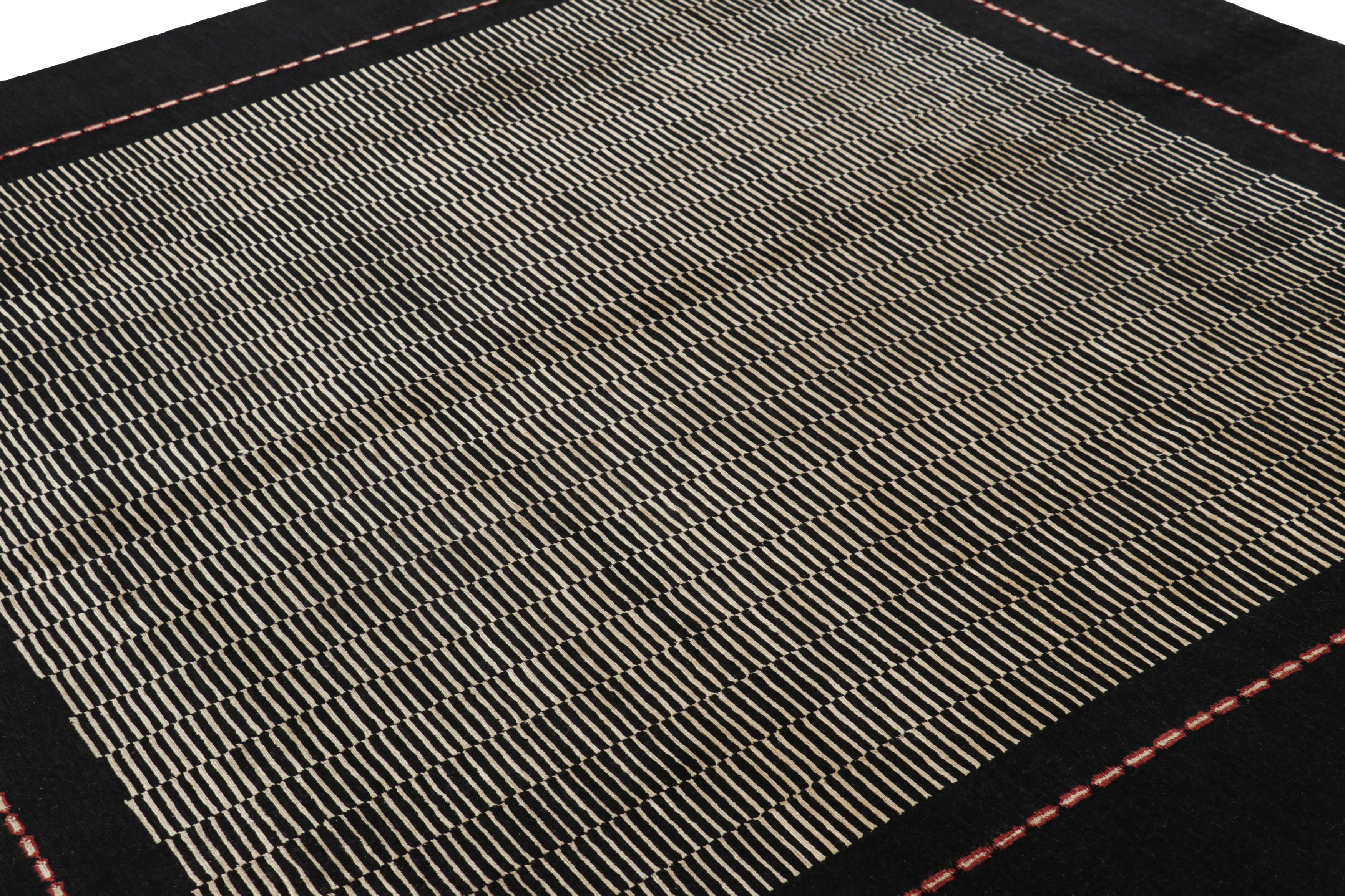 Hand-knotted in a luxurious blend of wool and silk, this 8x8 rug by Rug & Kilim is an exciting new addition to the Art Deco rug collection.

On the Design: 

Inspired by a particularly minimalist Austrian Art Deco sensibility, this piece features a