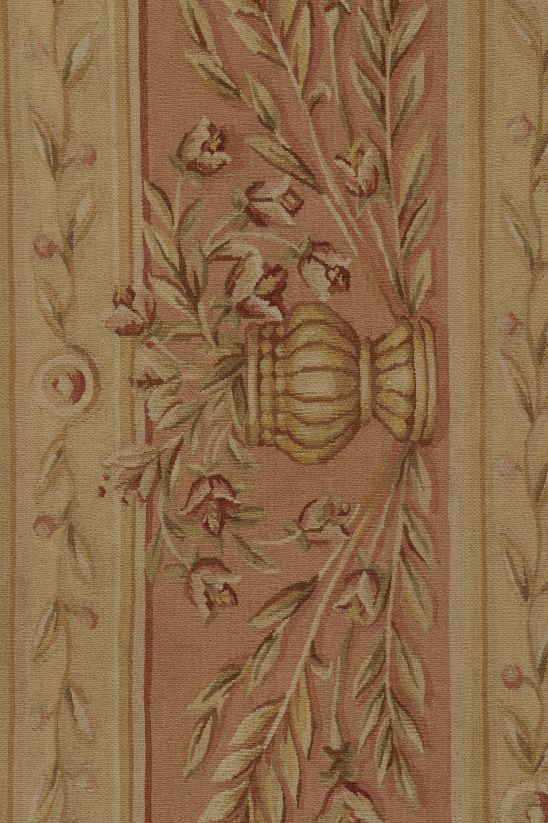 Rug & Kilim's Aubusson Style Flatweave Rug with Pictorials and Floral Pattern (tapis tissé plat de style Aubusson avec motifs floraux) Neuf - En vente à Long Island City, NY