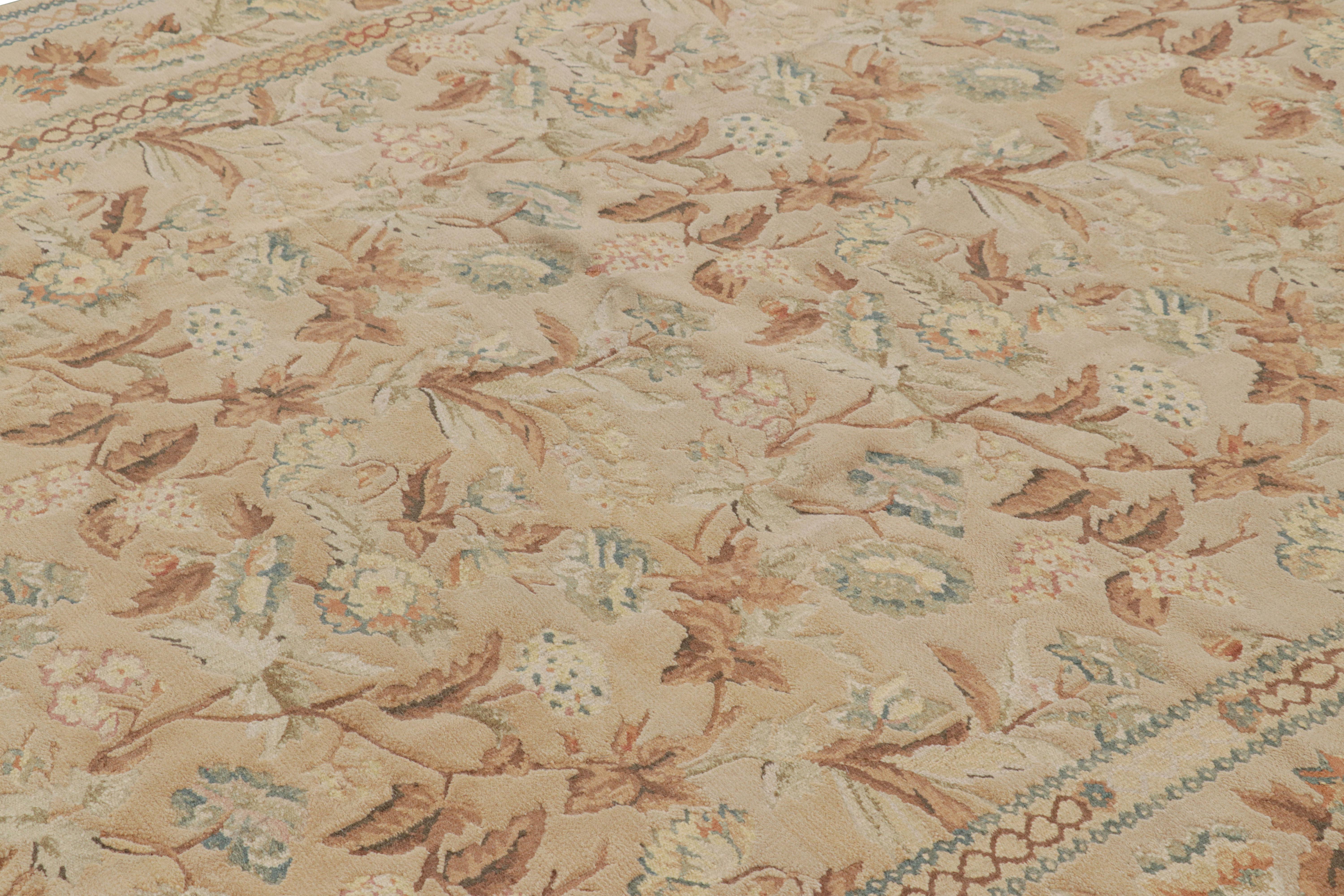 Tessuto a mano in lana a trama piatta, questo tappeto contemporaneo 8x10 è una novità della collezione di tappeti europei di Rug & Kilim, uno dei suoi primi lavori, ispirato agli antichi tappeti e arazzi di Aubusson. 

Sul design: 

Gli ammiratori