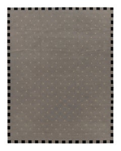 Rug & Kilim's Austrian Art Deco-Inspired Rug, Gray with Subtle Geometric Pattern