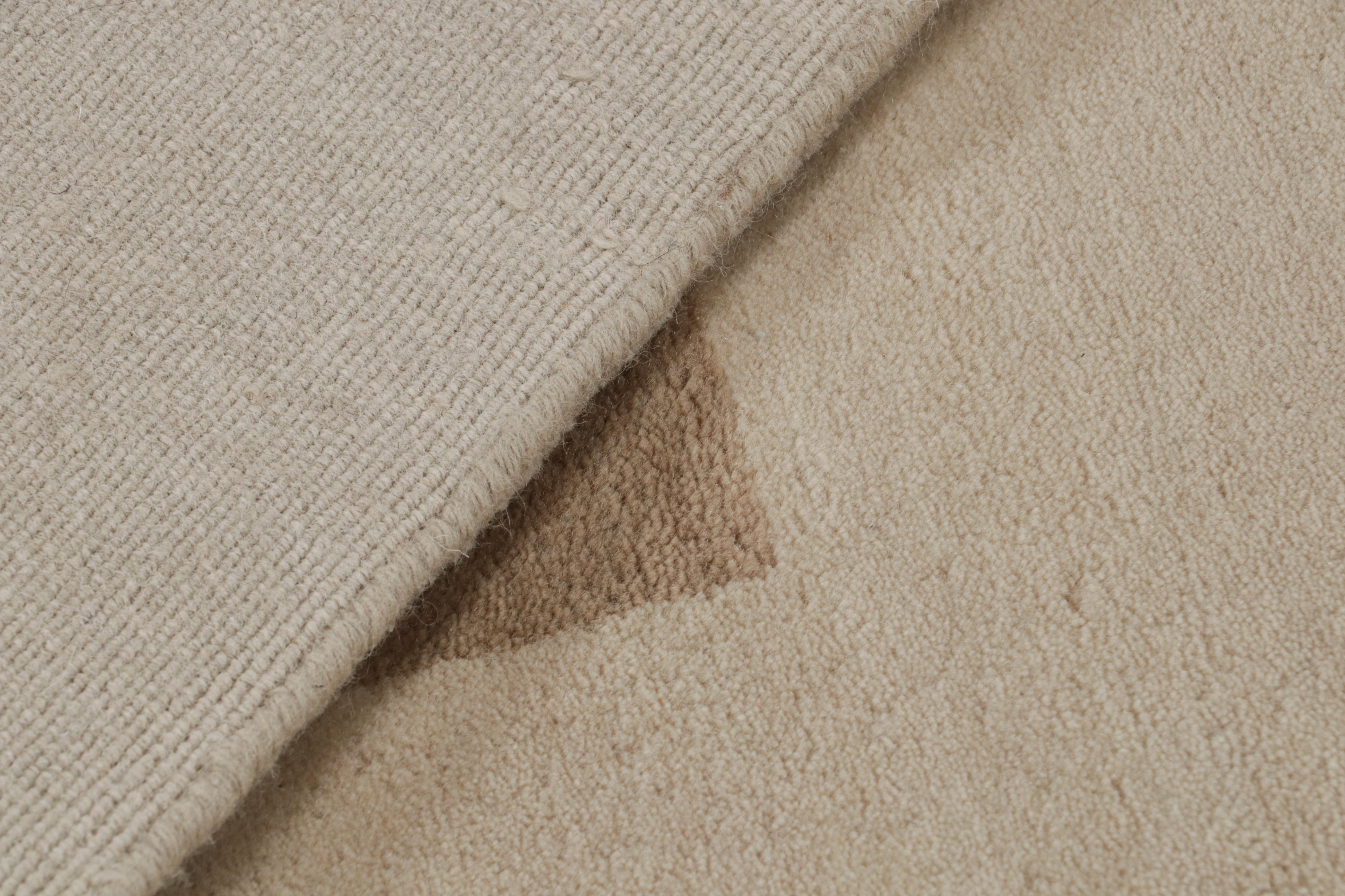 Alfombra moderna estilo Bahaus de Rug & Kilim con dibujo geométrico beige-marrón en Nuevo estado para la venta en Long Island City, NY