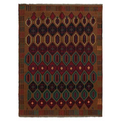 Vintage Baluch Stammes-Teppich in Brown & Multicolor-Muster von Rug & Kilim
