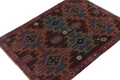 Rug & Kilim’s Baluch Tribal Rug with Colorful Geometric Patterns