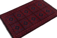 Rug & Kilim’s Baluch Tribal Rug With Colorful Geometric Patterns
