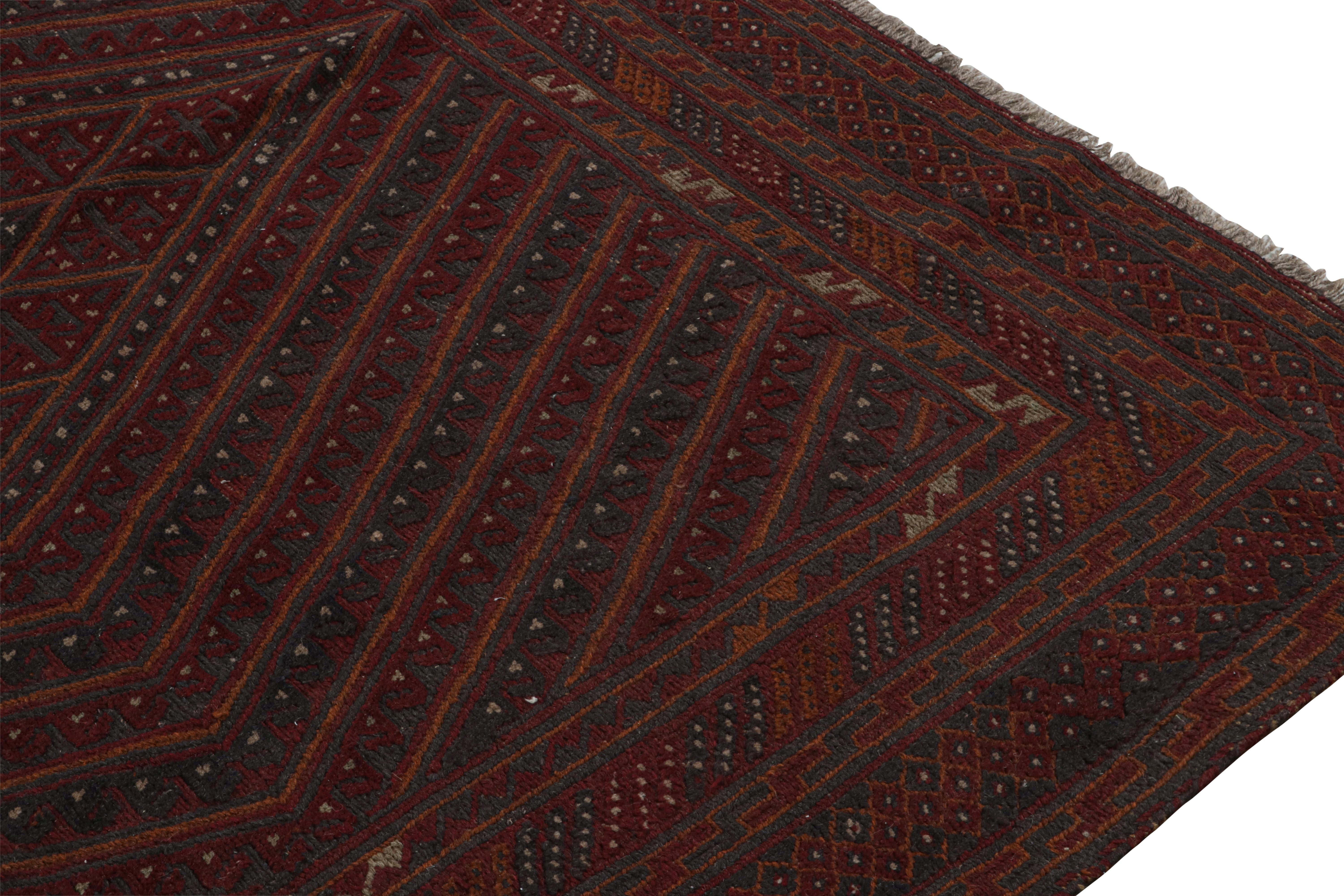 Rug & Kilim’s Baluch Tribal Rug with Colorful Geometric Patterns In New Condition For Sale In Long Island City, NY