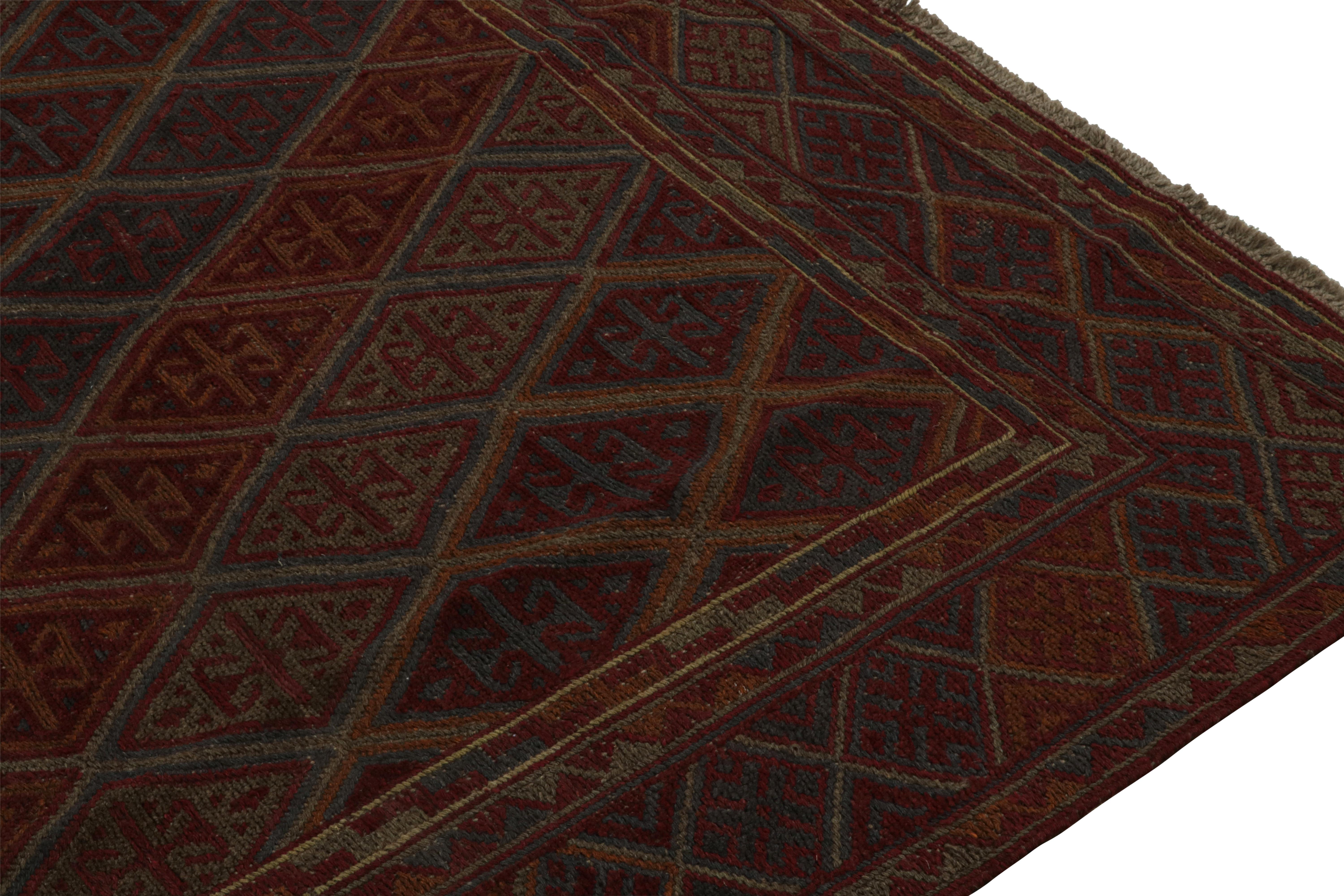 Noué à la main Tapis tribal Baluch à motifs géométriques colorés de Rug & Kilim en vente