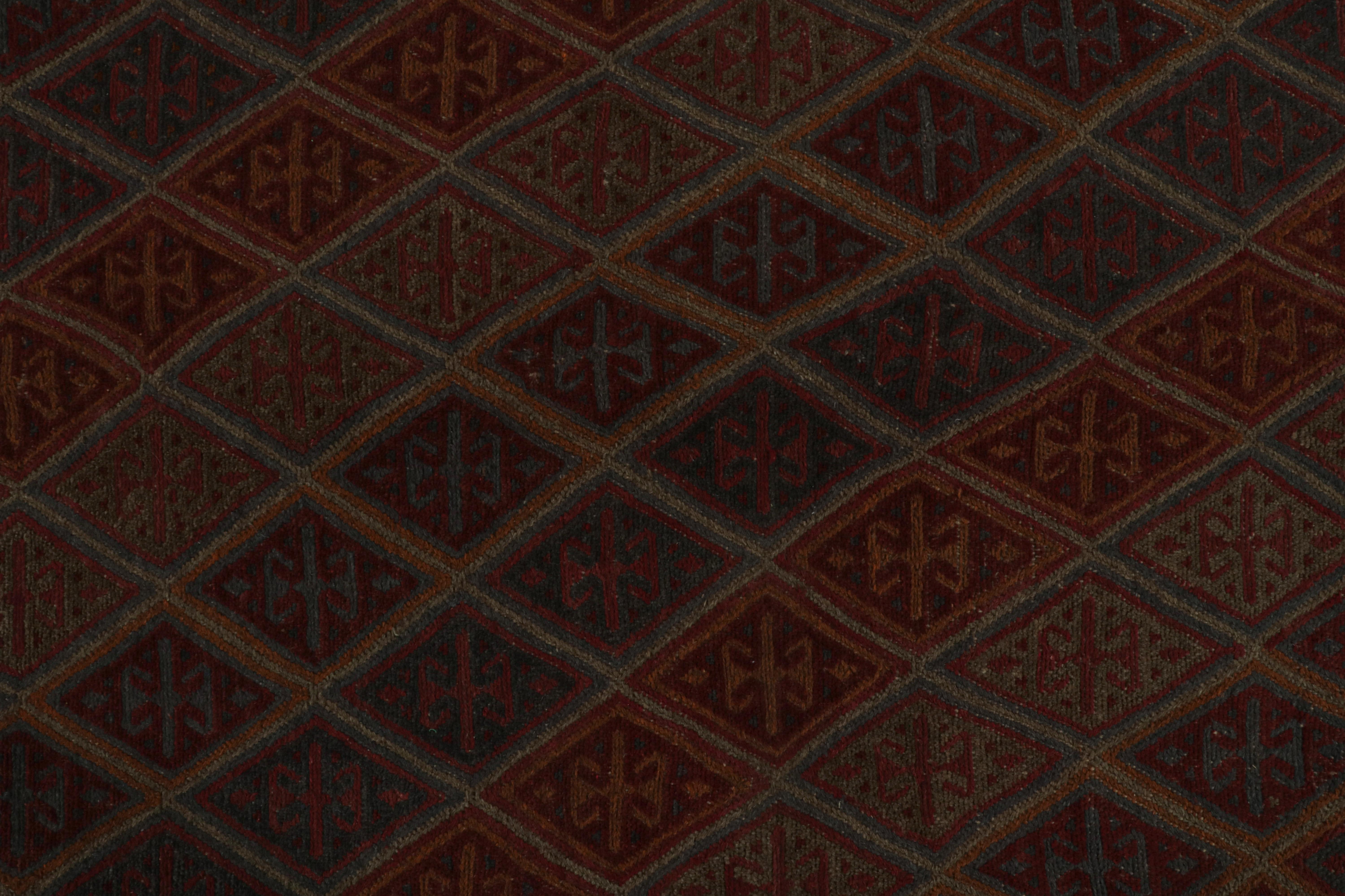 Contemporary Rug & Kilim’s Baluch Tribal Rug with Colorful Geometric Patterns For Sale