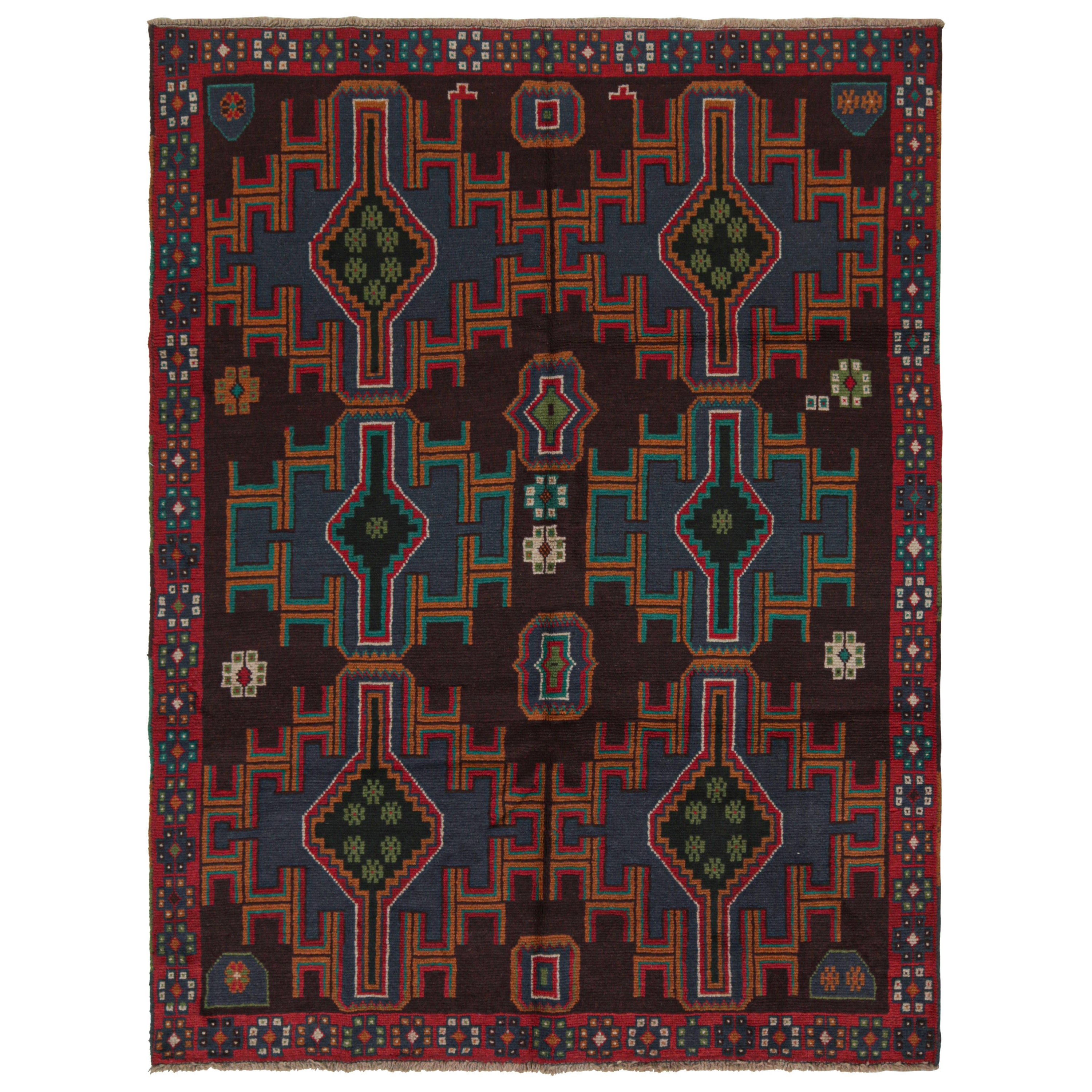 Rug & Kilim: tappeto tribale Baluch con motivi geometrici colorati