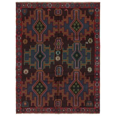 Rug & Kilim’s Baluch Tribal Rug with Colorful Geometric Patterns