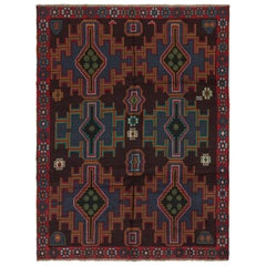 Tapis tribal Baluch à motifs géométriques colorés de Rug & Kilim