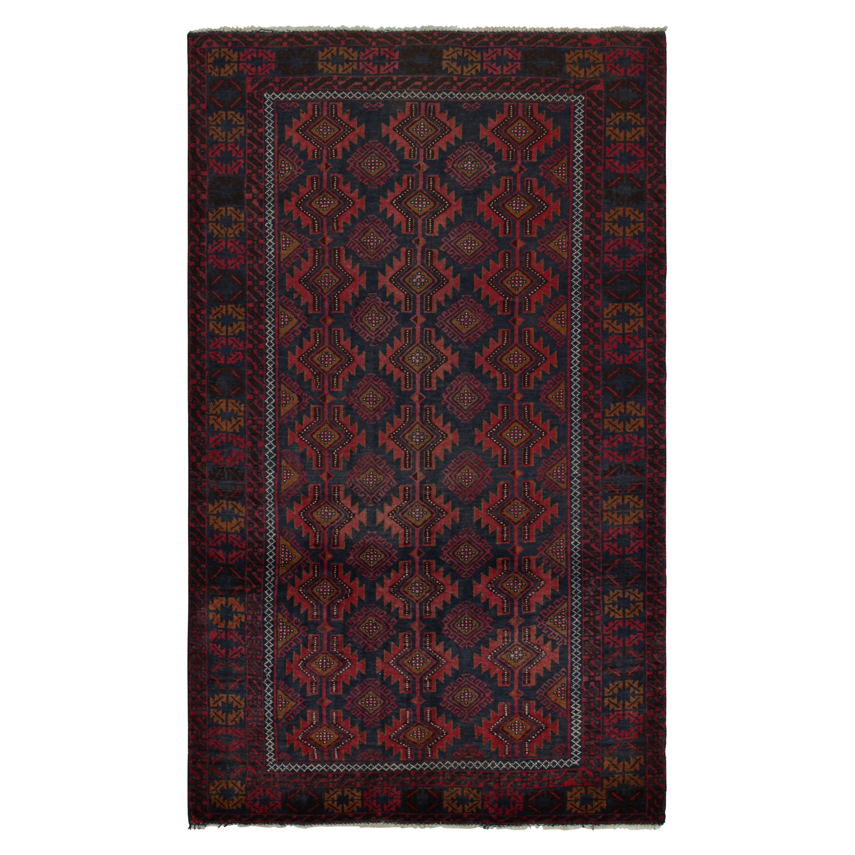 Rug
Kilim
s Baluch Stammesteppich mit bunten geometrischen Mustern