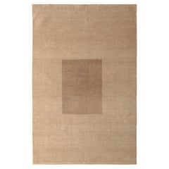 Rug & Kilim's Bauhaus Style Rug Beige Brown Mid-Century Modern