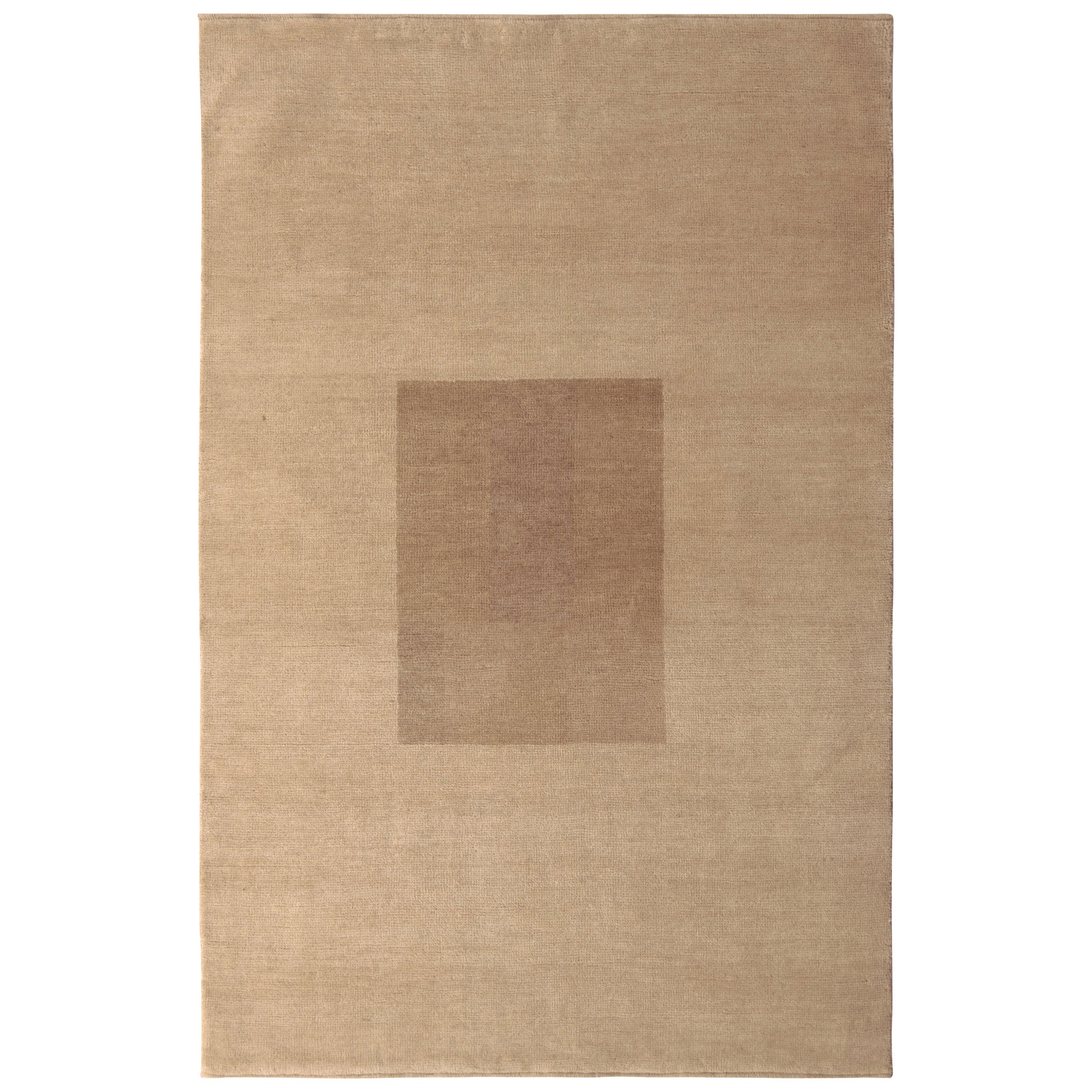 Rug & Kilim: Tappeto in stile Bauhaus Beige Brown Mid-Century Modern