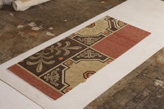 Rug & Kilim's Beige Brown 18th Century European Style Contemporary Flat-Weave