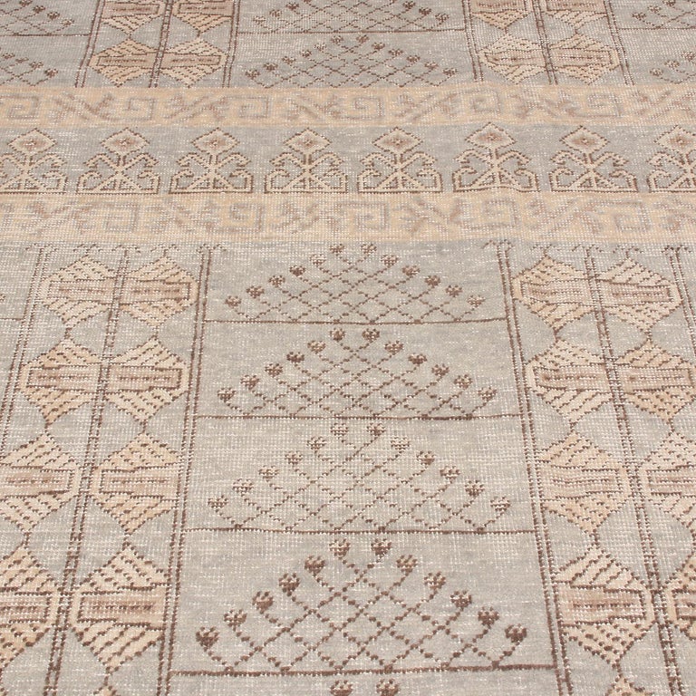 Rug and Kilim’s Beige-Brown and Blue Wool Rug from the Homage ...