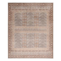 Rug & Kilim’s Beige-Brown and Blue Wool Rug from the Homage Collection