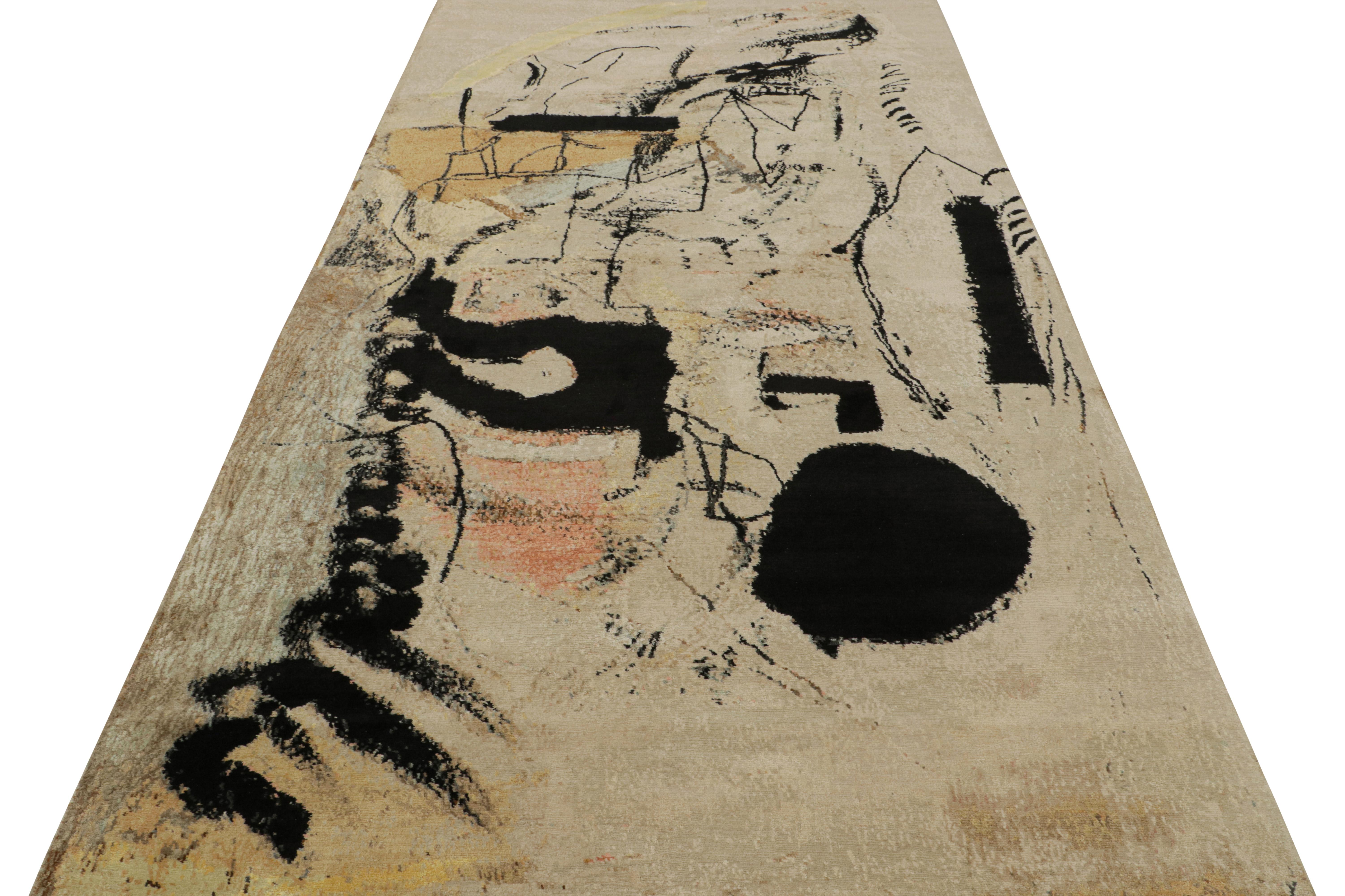 Modern Rug & Kilim’s “Bell And Chime” Abstract Rug By Arthur Lanyon For Sale