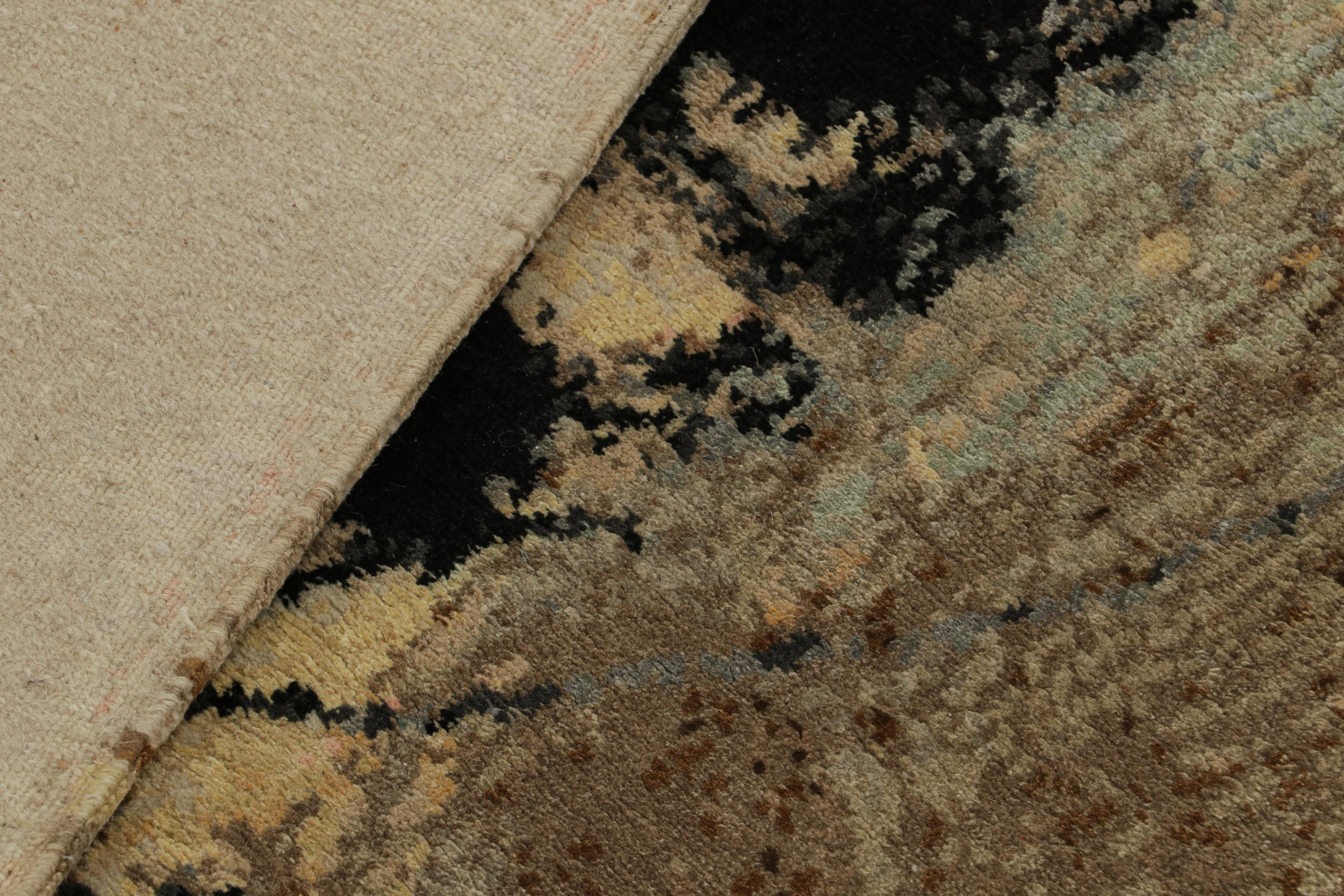 Rug & Kilim's Bell And Chime Abstrakter Teppich von Arthur Lanyon (Wolle) im Angebot