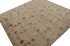 Rug & Kilim’s “Bilbao” Spanish Style Rug in Beige with Colorful Floral Patterns