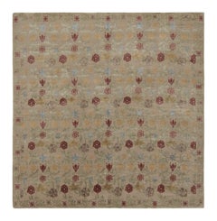 Rug & Kilim’s “Bilbao” Spanish Style Rug in Beige with Colorful Floral Patterns