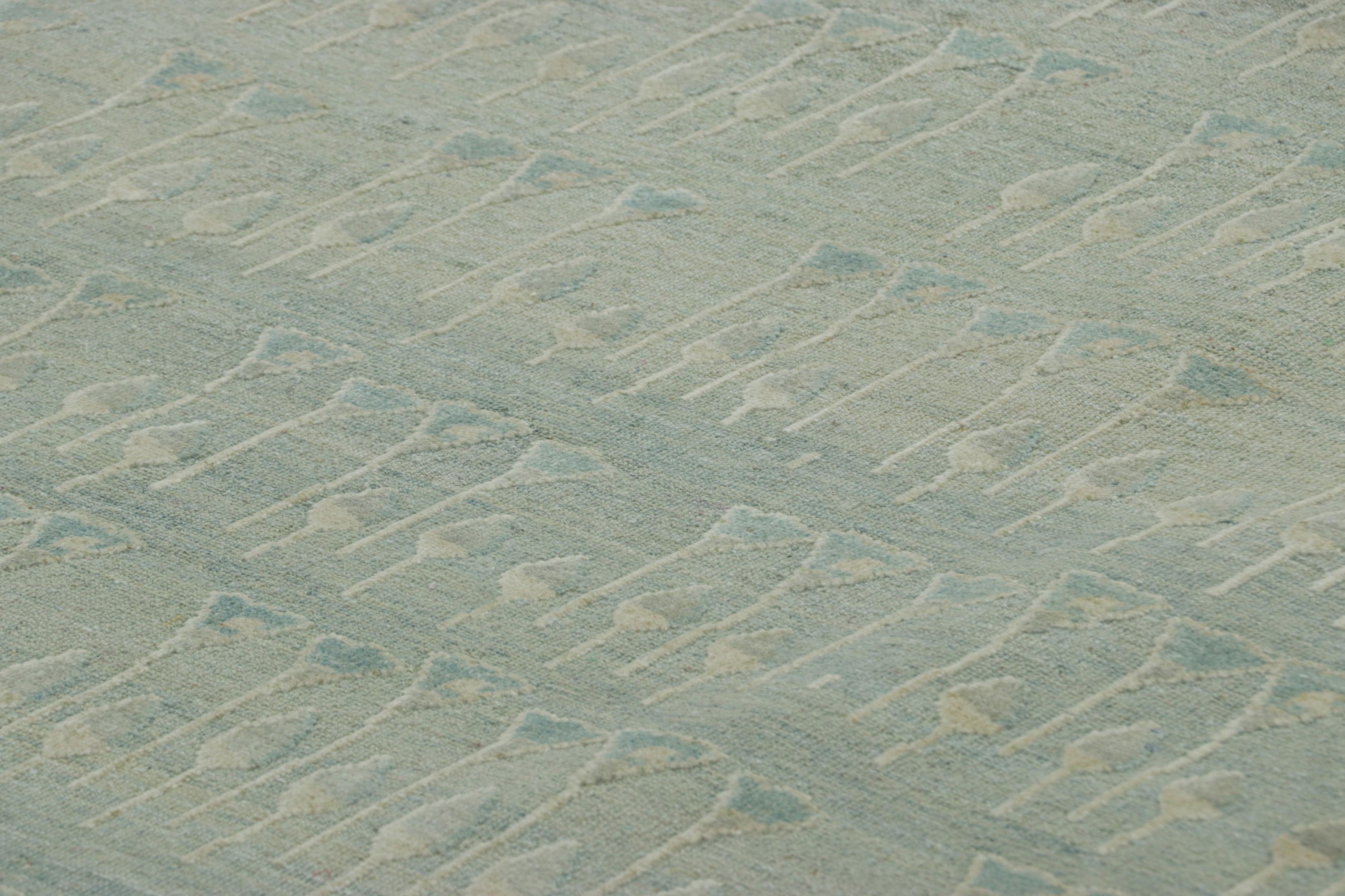 Noué à la main en soie, ce tapis 8x10 est un ajout audacieux à la ligne Block Print de la Collection Modern Classics de Rug & Kilim - une nouvelle approche sophistiquée et élégante d'un style historique.

Sur le Design : 

Ces photos représentent un