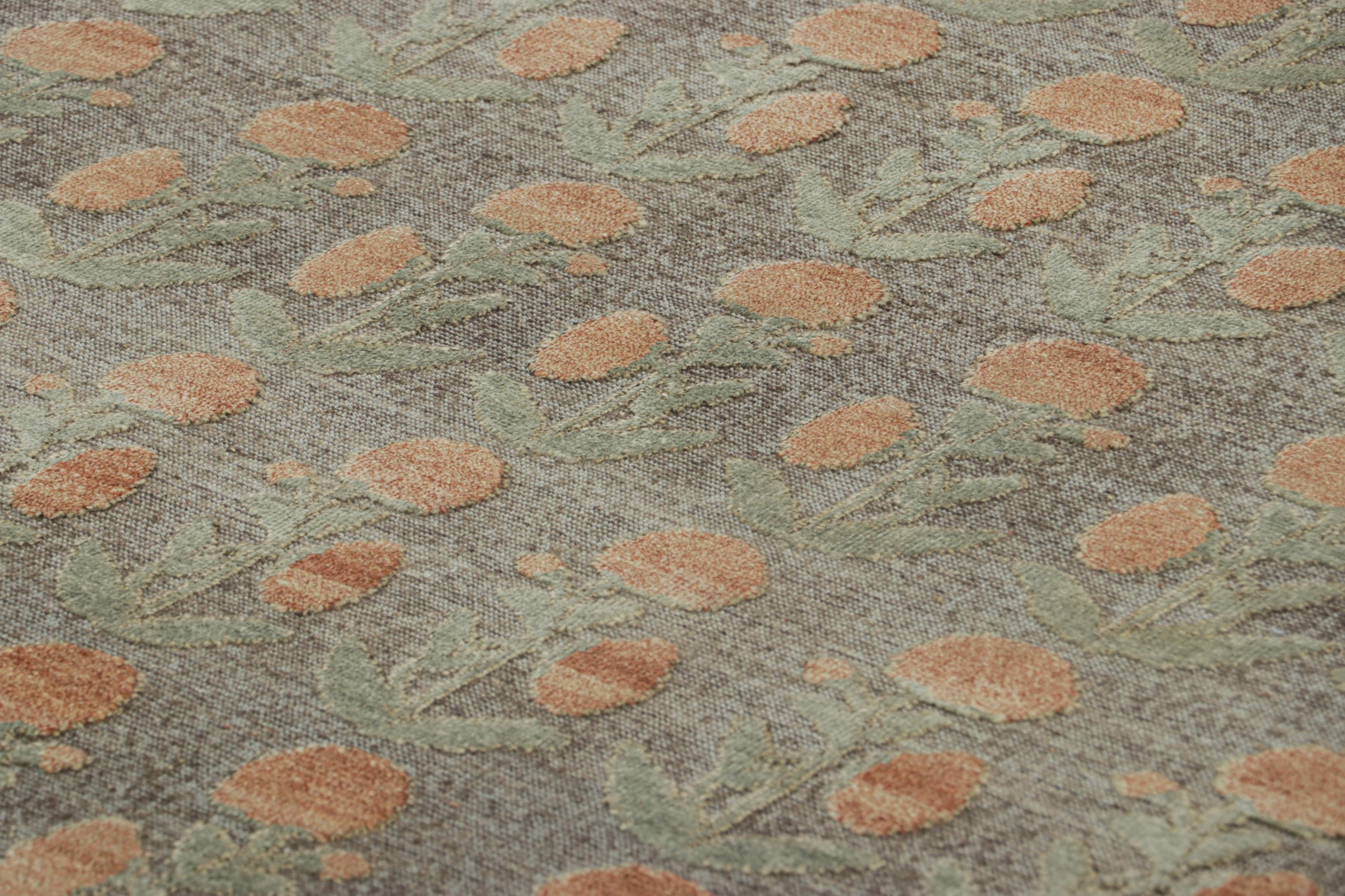 Hand-knotted in wool and silk, this 8x10 rug design is a bold addition to the Block Print line of Rug & Kilim’s Modern Classics Collection—a sophisticated and elegant new approach to a historic style.

On the Design: 

This piece features a gray