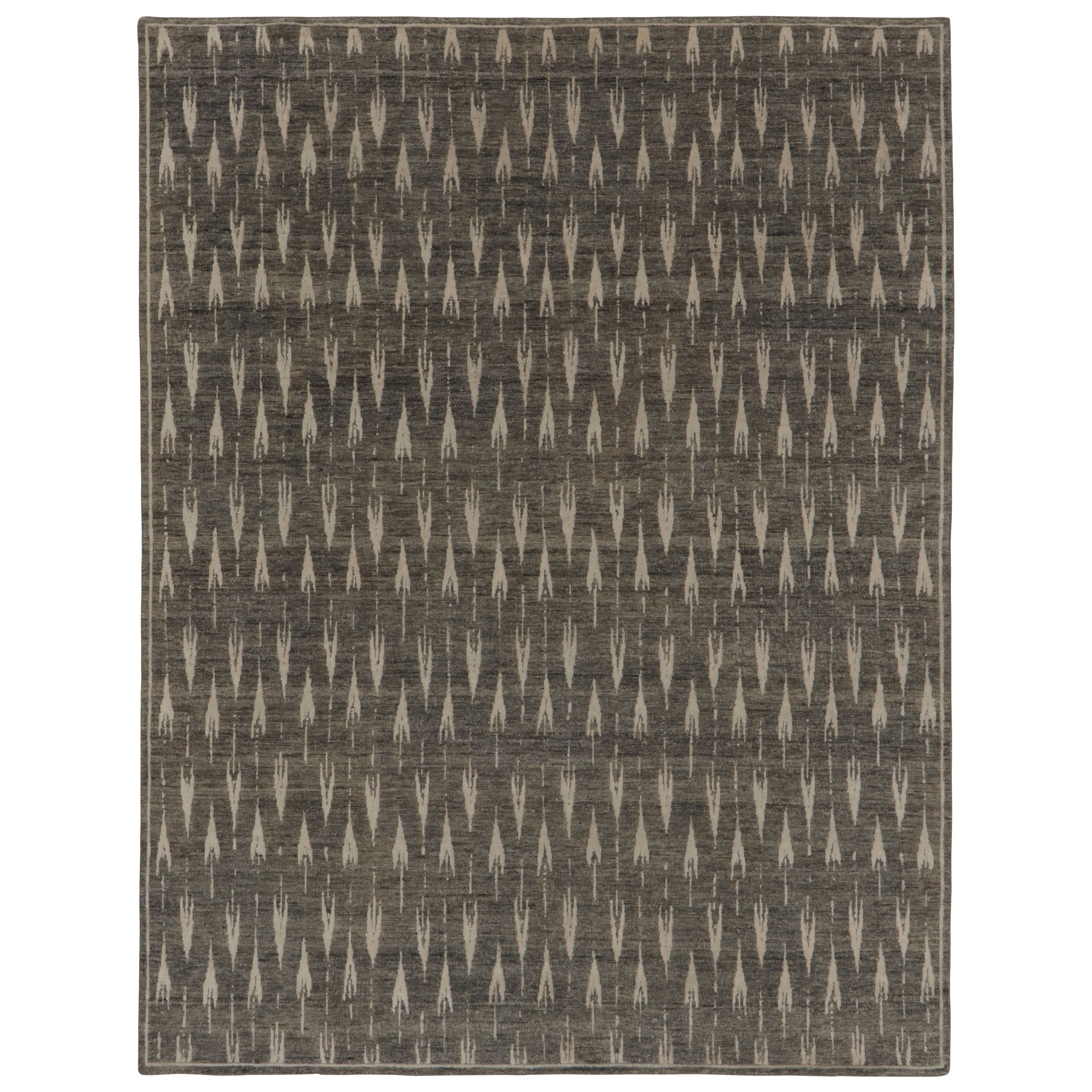 Tappeto Rug
Kilim con stampa a blocchi in marrone e motivi di Arrow in grigio