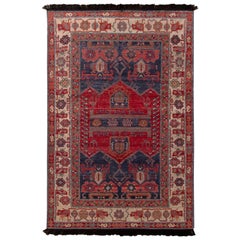 Rug
Kilim, tappeto persiano Burano in stile Hamadan in lana beige e rosso