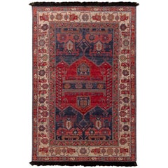 Rug & Kilim, tappeto persiano Burano in stile Hamadan in lana beige e rossa