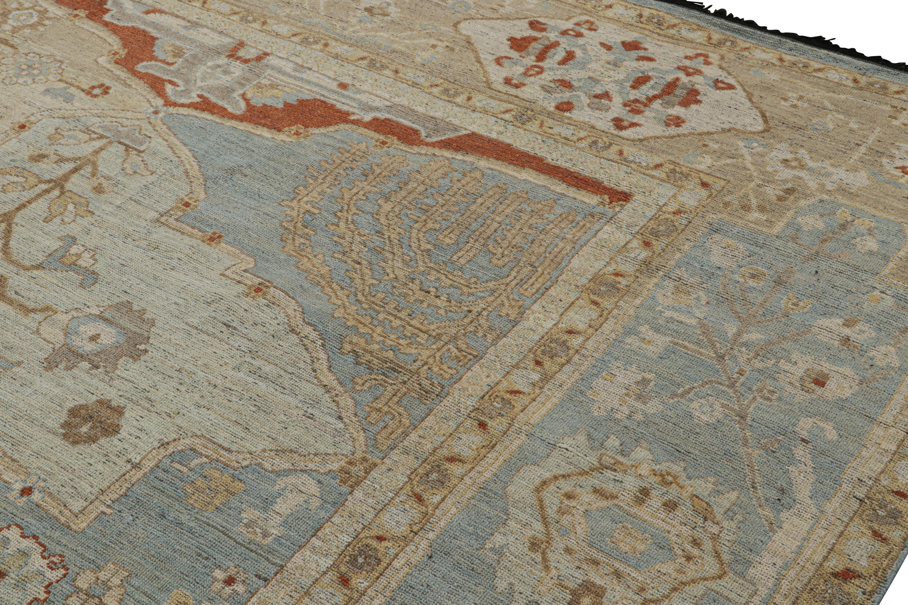 Alfombra de Burano de Rug & Kilim con motivos florales y cartuchos en Nuevo estado para la venta en Long Island City, NY