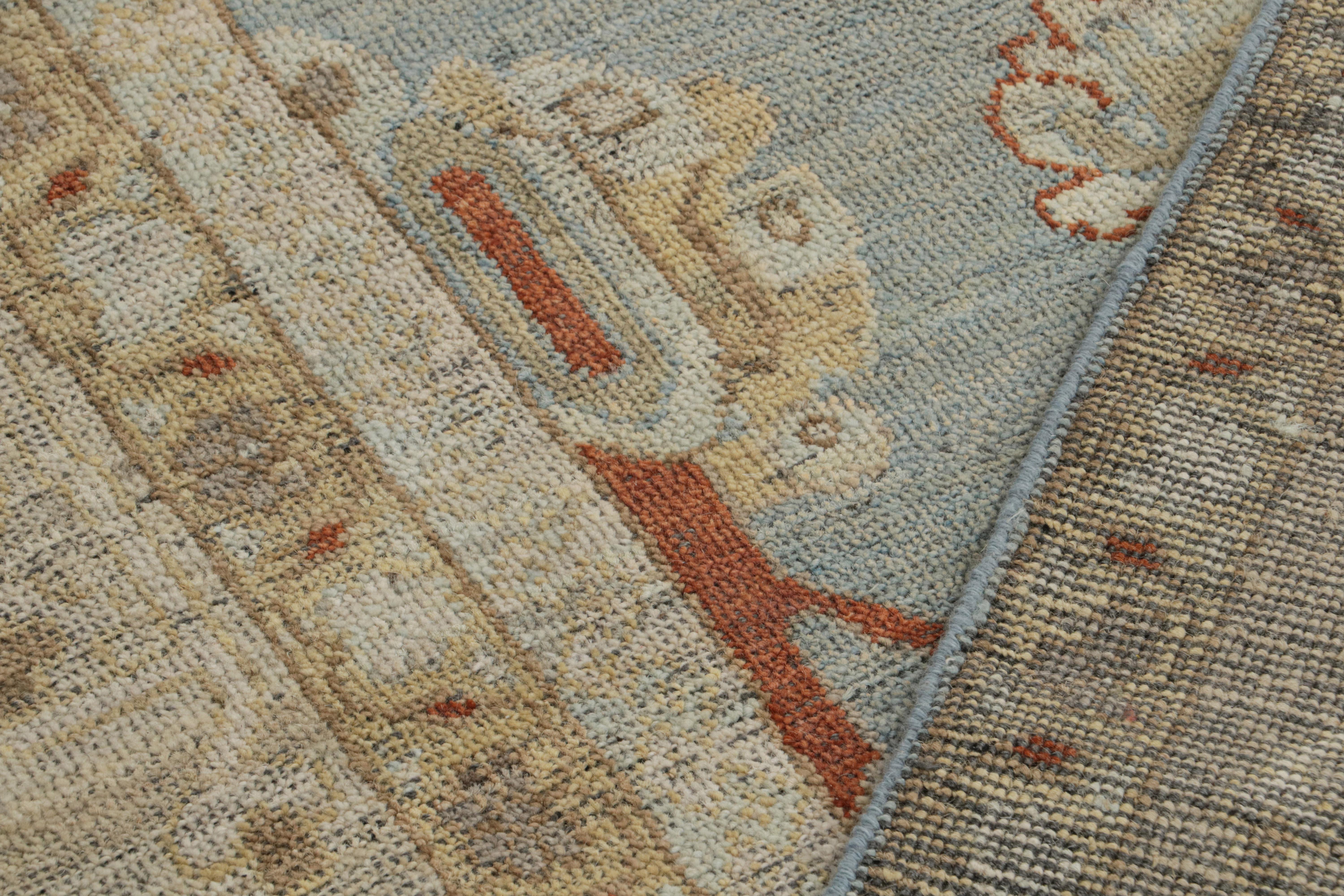 Wool Rug & Kilim’s Burano Rug with Floral Patterns and Cartouches For Sale