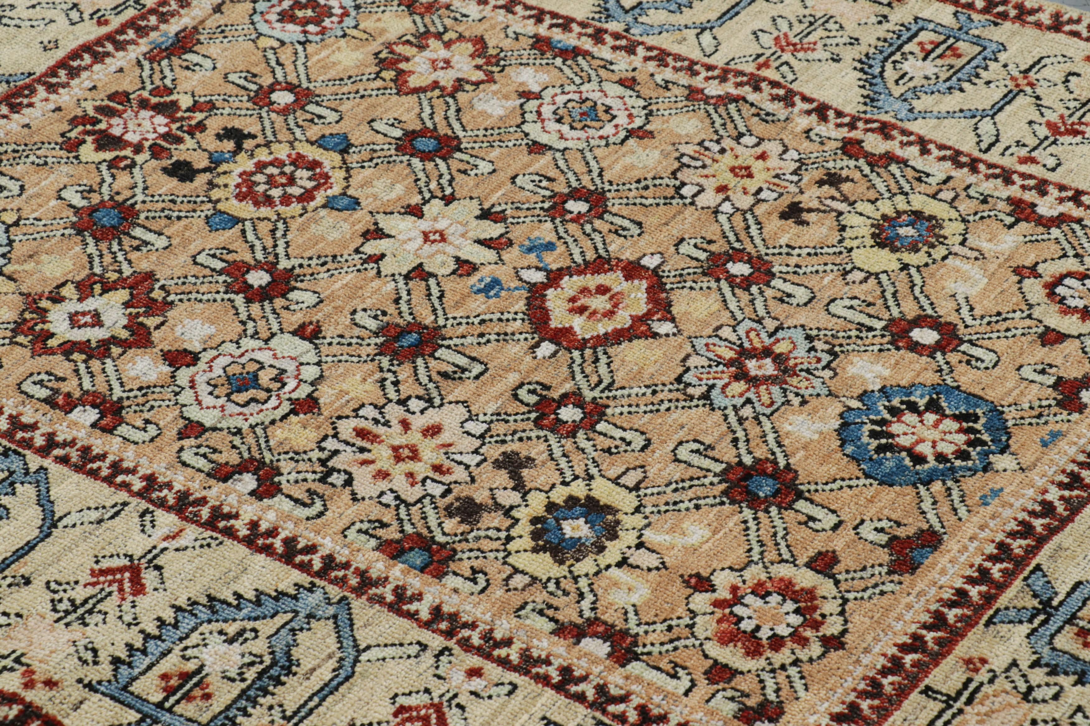 Made with a special blend of hand-knotted Ghazni wool, this modern 4x5 contemporary rug is a grand new entry to Rug & Kilim’s custom-classics Burano Collection—a luxurious new reimagining of some of the most important traditional rugs and weaving