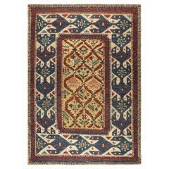 Rug & Kilim's Kaukasischer Kuba Stil Teppich mit geometrischen Mustern