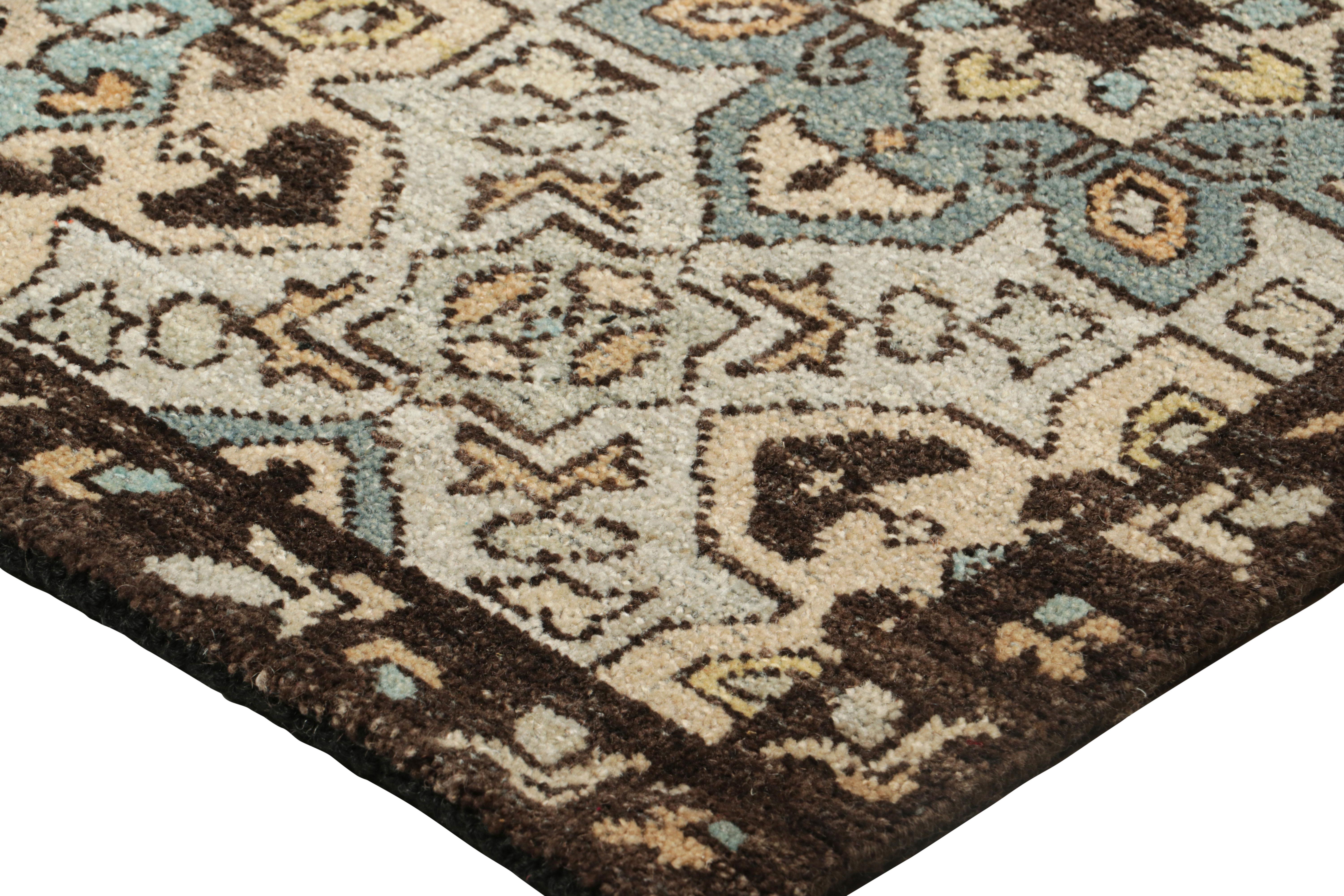 Kaukasischer Teppich von Rug & Kilim in Blau mit geometrischen Medaillons (21. Jahrhundert und zeitgenössisch) im Angebot