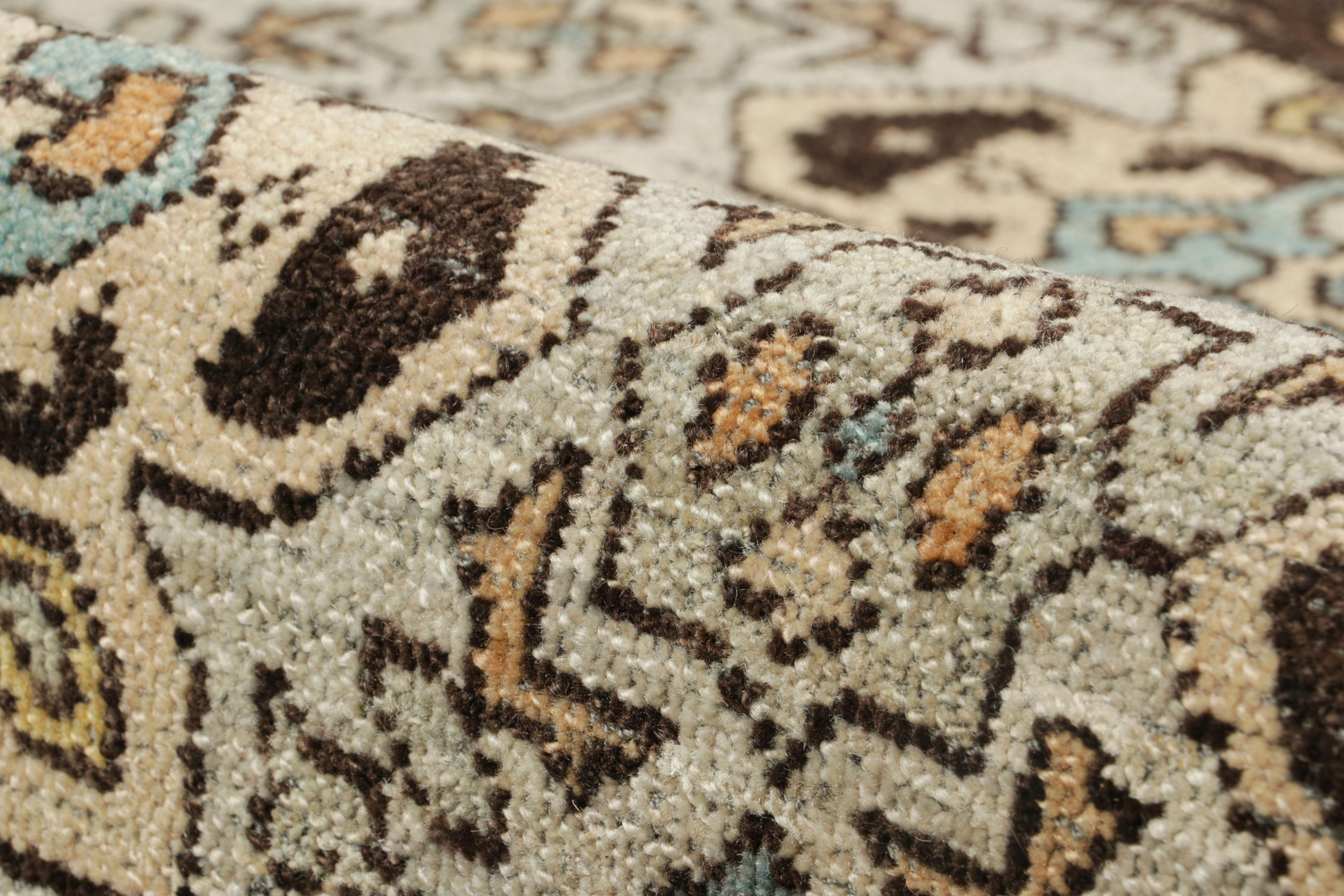 Kaukasischer Teppich von Rug & Kilim in Blau mit geometrischen Medaillons im Angebot 1