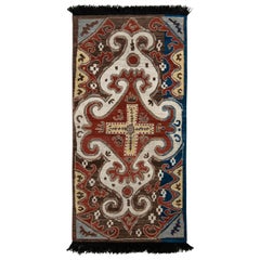 Rug & Kilim’s Caucasian Style Rug in Red Medallion Pattern