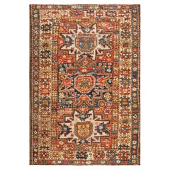 Tappeto in stile caucasico Rug & Kilim in rosso con medaglioni a stella Lesghi