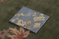 Rug & Kilim’s Chinese Art Deco-Inspired Runner Rug in Green with Floral Patterns