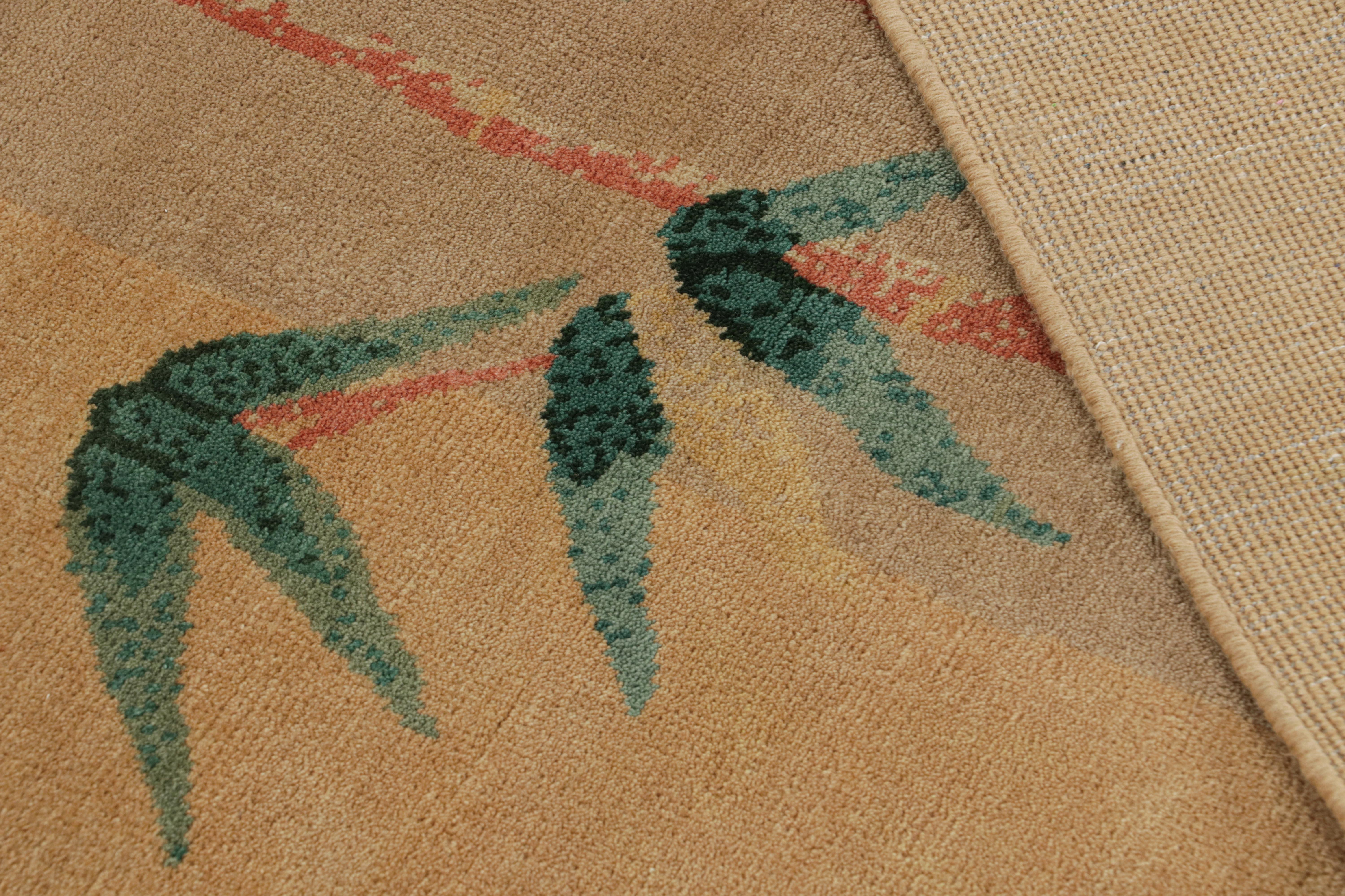 Rug & Kilim's Chinesischer Art Deco Nichols Stil Teppich mit floralen Mustern (21. Jahrhundert und zeitgenössisch) im Angebot