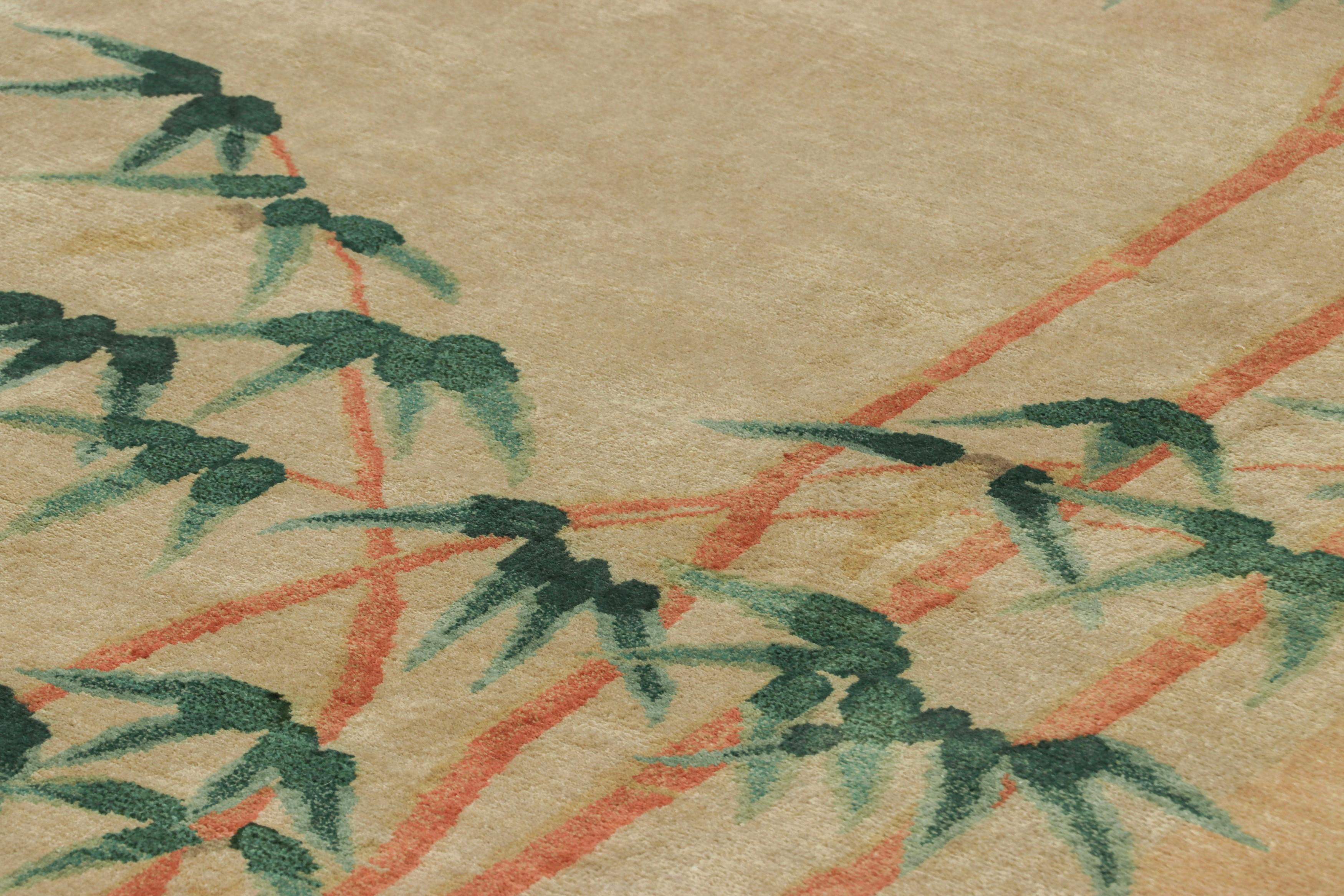 Made with hand-knotted wool, this 9x12 rug is an exciting new addition to Rug & Kilim’s Chinese Art Deco rug collection; a luxurious contemporary ode to period pieces of the 1920s Chinoiserie sensibility.

On the Design: 

This Chinese deco rug’s