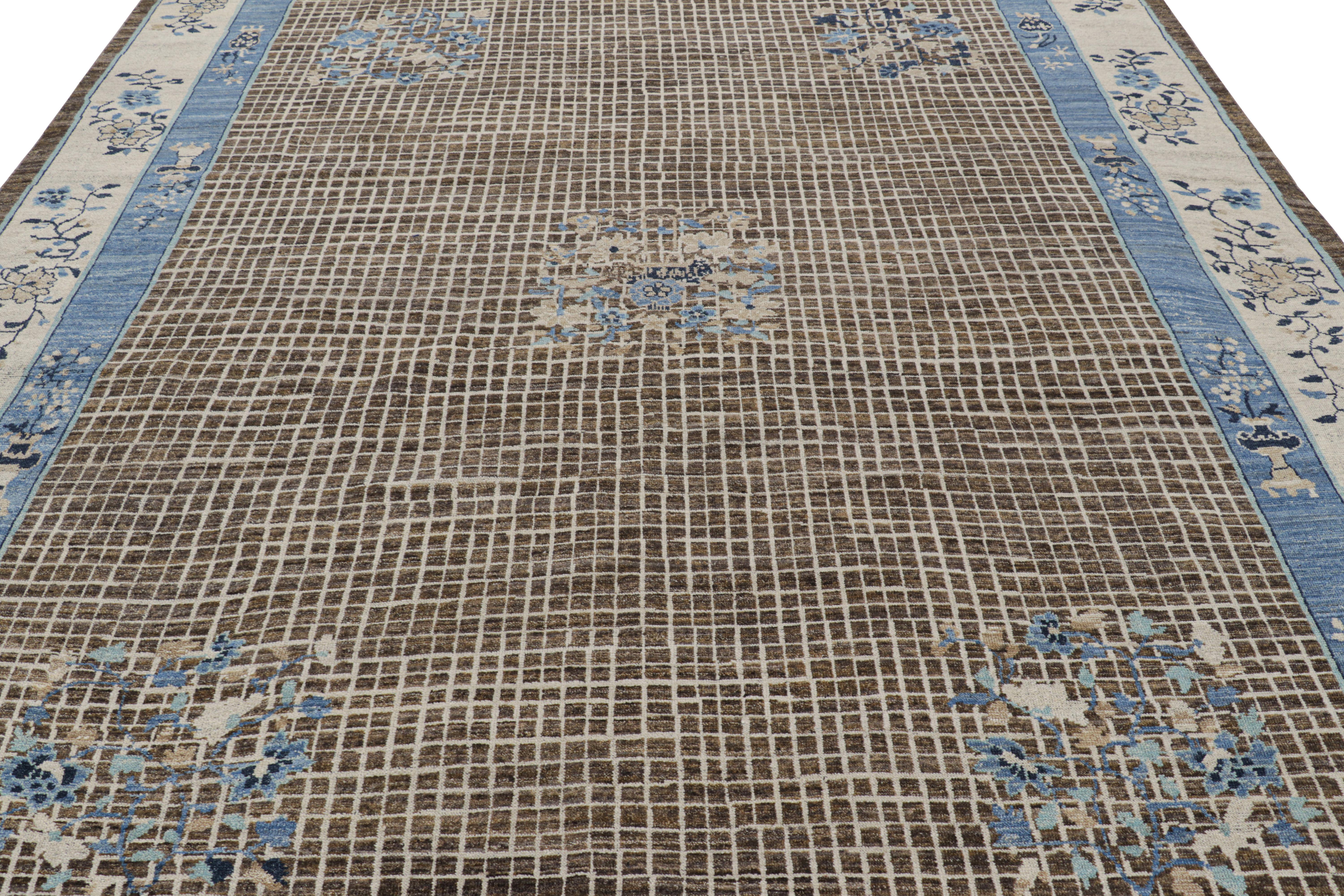 Annodato a mano in una speciale miscela di lana Ghazni, questo tappeto 9x12 della collezione Burano di Rug & Kilim è ispirato agli antichi tappeti cinesi Art Deco. 

Sul design: 

Gli occhi attenti ai dettagli potranno ammirare in particolare il