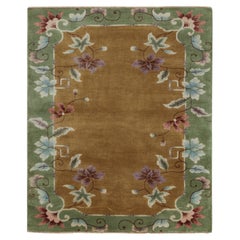 Rug
Kilim’s Chinese Art Deco Style Rug in Gold with Floral Pattern