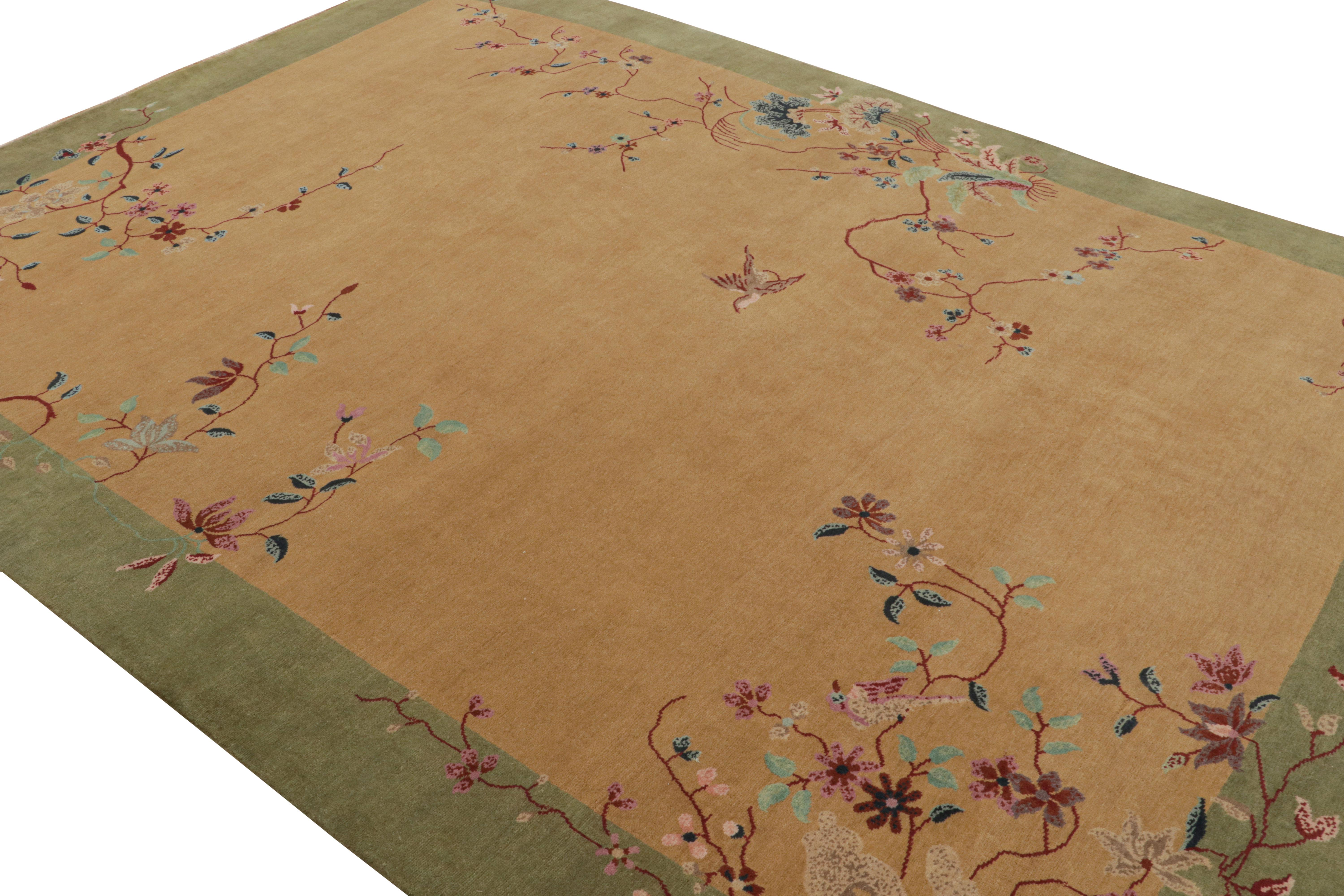 Questo tappeto contemporaneo Art Deco cinese 9x12, annodato a mano in lana, è la prossima grande aggiunta al repertorio di creazioni contemporanee di Rug & Kilim ispirate al movimento Art Deco. 

Sul design: 

Ispirato al venerato stile degli anni