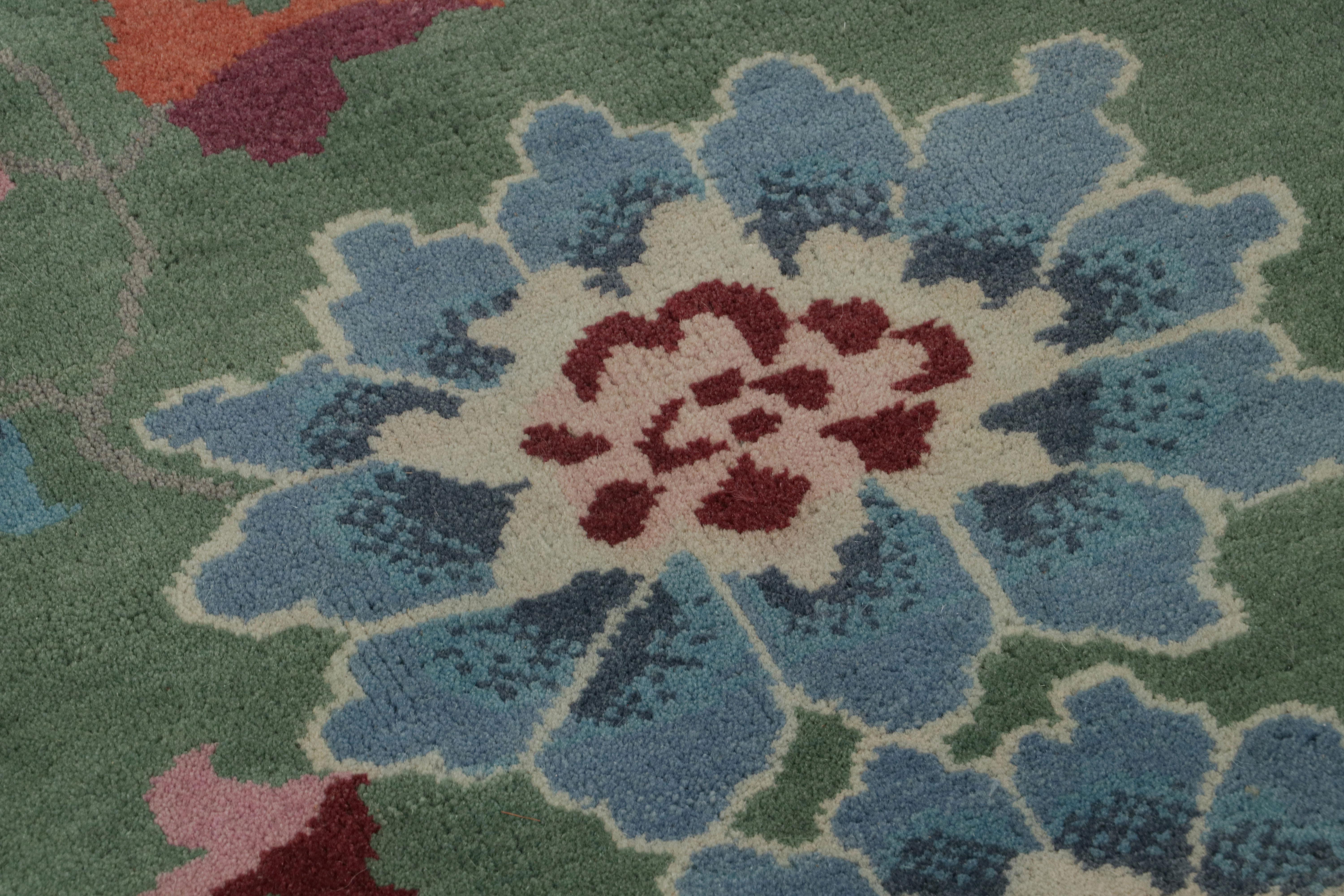 Tappeto in stile Art Deco cinese di Rug & Kilim, con motivi geometrici e pittorici In condizioni Nuovo in vendita a Long Island City, NY