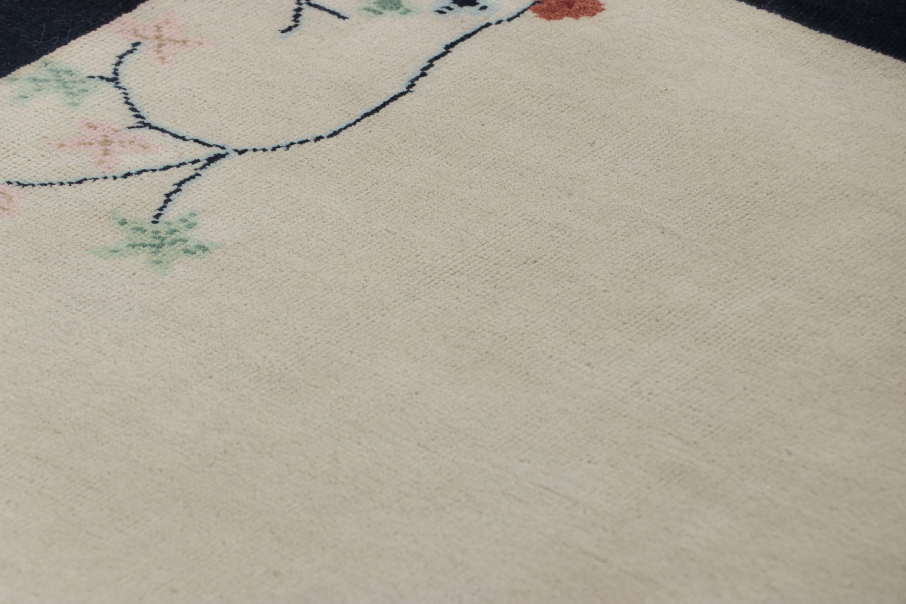 Fabricada con lana anudada a mano, esta alfombra china deco contemporánea de 3x5 es la siguiente gran incorporación al repertorio de creaciones contemporáneas de Rug & Kilim inspiradas en el movimiento Art Déco. 

Sobre el diseño: 

Esta alfombra